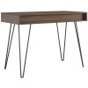 Novogratz Furniture Concord Walnut Oak Desk with Storage