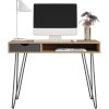 Novogratz Furniture Concord Natural Oak Desk with Storage