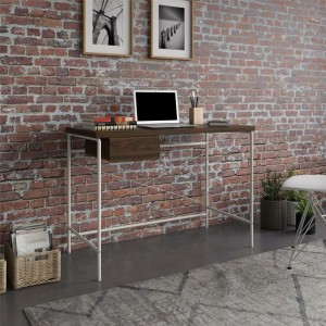Novogratz Furniture Webster Walnut Wooden Computer Desk Novogratz Furniture Webster Walnut Wooden Computer Desk