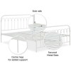 Novogratz Furniture Bright Pop White Metal Double Bed