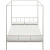 Novogratz Furniture Marion White Canopy Kingsize Bed
