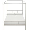 Novogratz Furniture Marion White Canopy Double Bed