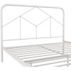 Novogratz Furniture Francis Farmhouse White Metal Double Bed