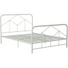 Novogratz Furniture Francis Farmhouse Dusty Green Metal Kingsize Bed