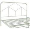 Novogratz Furniture Francis Farmhouse Dusty Green Metal Kingsize Bed