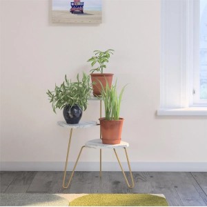 Novogratz Furniture Athena White Marble Plant Stand Novogratz Furniture Athena White Marble Plant Stand