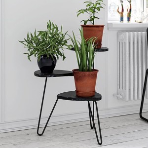 Novogratz Furniture Athena Black Marble Plant Stand Novogratz Furniture Athena Black Marble Plant Stand