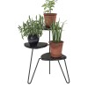 Novogratz Furniture Athena Black Marble Plant Stand