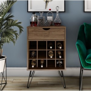 Novogratz Furniture Concord Walnut Beverage Storage Stand Novogratz Furniture Concord Walnut Beverage Storage Stand