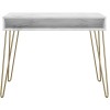 Novogratz Furniture Athena White Marble Study Desk