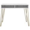 Novogratz Furniture Athena White Marble Study Desk