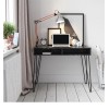 Novogratz Furniture Athena Black Marble Study Desk