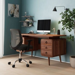 Alphason Office Furniture Java Wood Somerset Computer Desk Alphason Office Furniture Java Wood Somerset Computer Desk