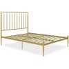 Giulia Furniture Gold Metal Modern Kingsize Bed