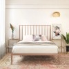 Giulia Furniture Millennial Pink Modern Metal Double Bed