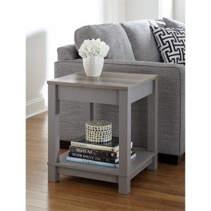 Pontardawe Painted Furniture Grey End Table Pontardawe Painted Furniture Grey End Table