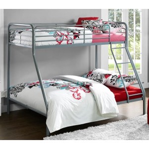 Contemporary Metal Furniture convertible 3ft Single Over Double Bunk Bed Contemporary Metal Furniture convertible 3ft Single Over Double Bunk Bed