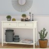 Franklin wooden furniture White Console Table With Drawers 7918013COMUK