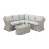 Maze Rattan Garden Furniture Oxford Small Group Corner Sofa Set