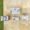 Maze Rattan Garden Furniture Oxford High Back Square Sofa Set with Coffee Table