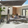 Nova Outdoor Living Helios Black 3kW Free Standing Electric Patio Heater