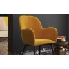 Fitz Upholstered Furniture Mustard Velvet Accent Chair