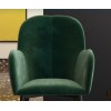 Fitz Upholstered Furniture Green Velvet Accent Chair