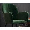 Fitz Upholstered Furniture Green Velvet Accent Chair