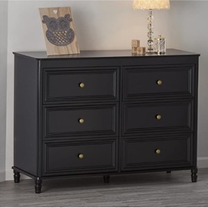 Piper Wooden Furniture Black 6 Drawer Dresser Piper Wooden Furniture Black 6 Drawer Dresser