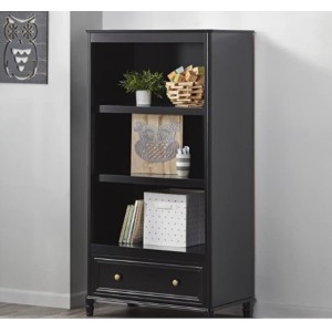 Piper Wooden Furniture Black Bookcase With Drawer Piper Wooden Furniture Black Bookcase With Drawer