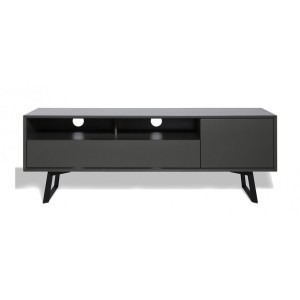 Alphason Furniture Carbon Grey Open Shelf TV Stand Alphason Furniture Carbon Grey Open Shelf TV Stand