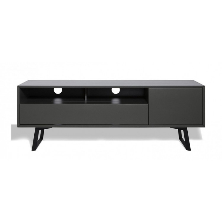 Alphason Furniture Carbon Grey Open Shelf TV Stand
