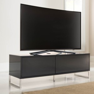 Alphason Furniture Helium Black Closed TV Cabinet Alphason Furniture Helium Black Closed TV Cabinet