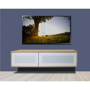 Alphason Furniture Helium White and Light Oak Closed TV Cabinet Alphason Furniture Helium White and Light Oak Closed TV Cabinet