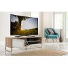 Alphason Furniture Helium White and Light Oak Closed TV Cabinet