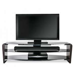 Alphason Furniture Francium Walnut Glass Top TV Stand Alphason Furniture Francium Walnut Glass Top TV Stand