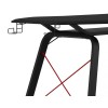 Alphason Office Furniture Oblivion Black and Red Gaming Desk