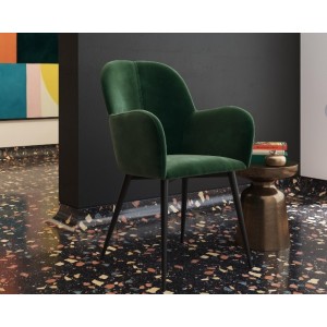 Fitz Upholstered Furniture Green Velvet Accent Chair Fitz Upholstered Furniture Green Velvet Accent Chair