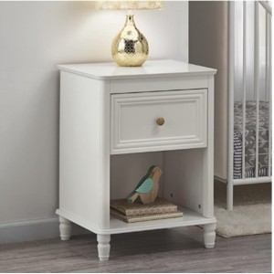 Piper Wooden Furniture Cream Nightstand With Drawer Piper Wooden Furniture Cream Nightstand With Drawer