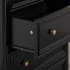 Piper Wooden Furniture Black Bookcase With Drawer