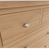 Exeter Light Oak Furniture 2 over 3 Chest of Drawers