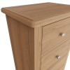 Exeter Light Oak Furniture 5 Drawer Narrow Chest