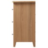 Exeter Light Oak Furniture 6 Drawer Wide Chest