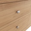 Exeter Light Oak Furniture 6 Drawer Wide Chest