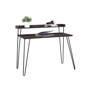Haven Wooden Furniture Espresso Retro Computer Desk With Riser Haven Wooden Furniture Espresso Retro Computer Desk With Riser