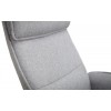 Julian Bowen Furniture Aria Grey Linen Recliner and Stool Set