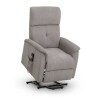 Julian Bowen Furniture Ava Taupe Fabric Rise and Recline Chair