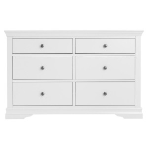 Maison White Painted Furniture 6 Drawer Chest Maison White Painted Furniture 6 Drawer Chest