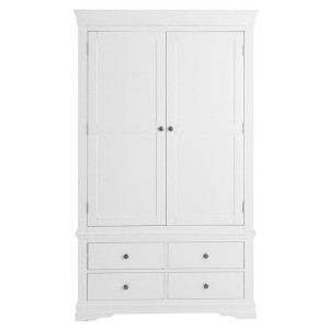 Maison White Painted Furniture 2 Door Wardrobe Maison White Painted Furniture 2 Door Wardrobe MAI-GWR-W
