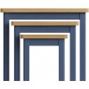 Wittenham Blue Painted Furniture Nest of 3 Tables